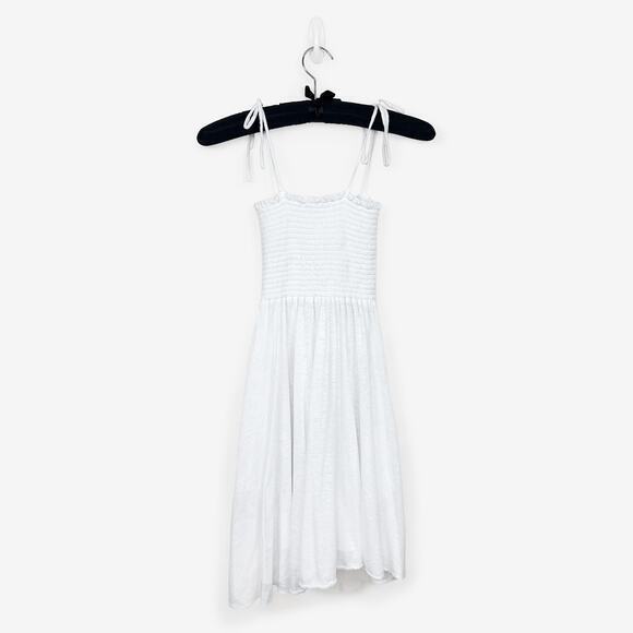 Vitamin A Gigi Mini Dress Size S White Cotton Blend Swim Cover Up Resort Coastal - Picture 2 of 6